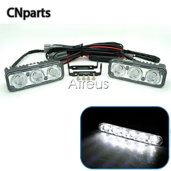 

Auto Parts Car-styling Car LED Daytime Running Lights 12V 3 6 9LED DRL fog lamp yellow turn For ATV 4X4 automobiles accessories