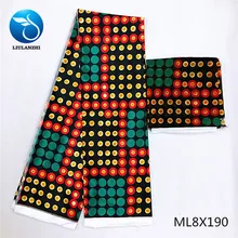 LIULANZHI Новое поступление Африканские Восковые принты Мягкий атласный Шелковый воск ткань для вечерние платья африканские принты Шелковый воск ML8X183-201