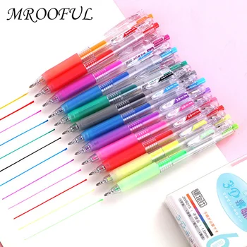 

6pcs/set Popular 3D Jelly Pen Candy Color Gel Pen 1.0mm Colored Ink Art Painting Writing Pens DIY Drawing Graffiti Art Supplies