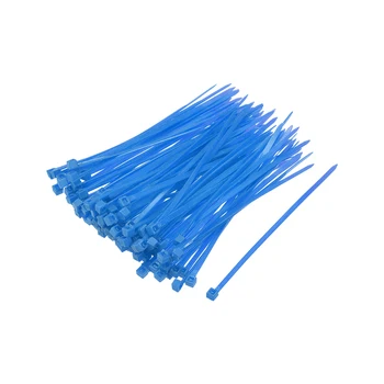 

uxcell 1000pcs Cable Zip Ties 100mmx1.8mm Self-Locking Nylon Tie Wraps Blue Single-use Locking Flexible Cable Tie