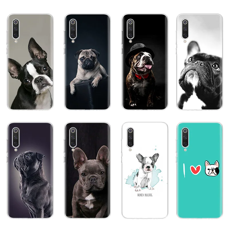 best phone cases for xiaomi French Bulldog Dog Animals Design Csae For Remi Note 5 7 8 9 Pro Cover For Redmi 5 6 6A 7 7A Y3 8 9 9A 9C S2 Coque Mi K20 Shell xiaomi leather case chain