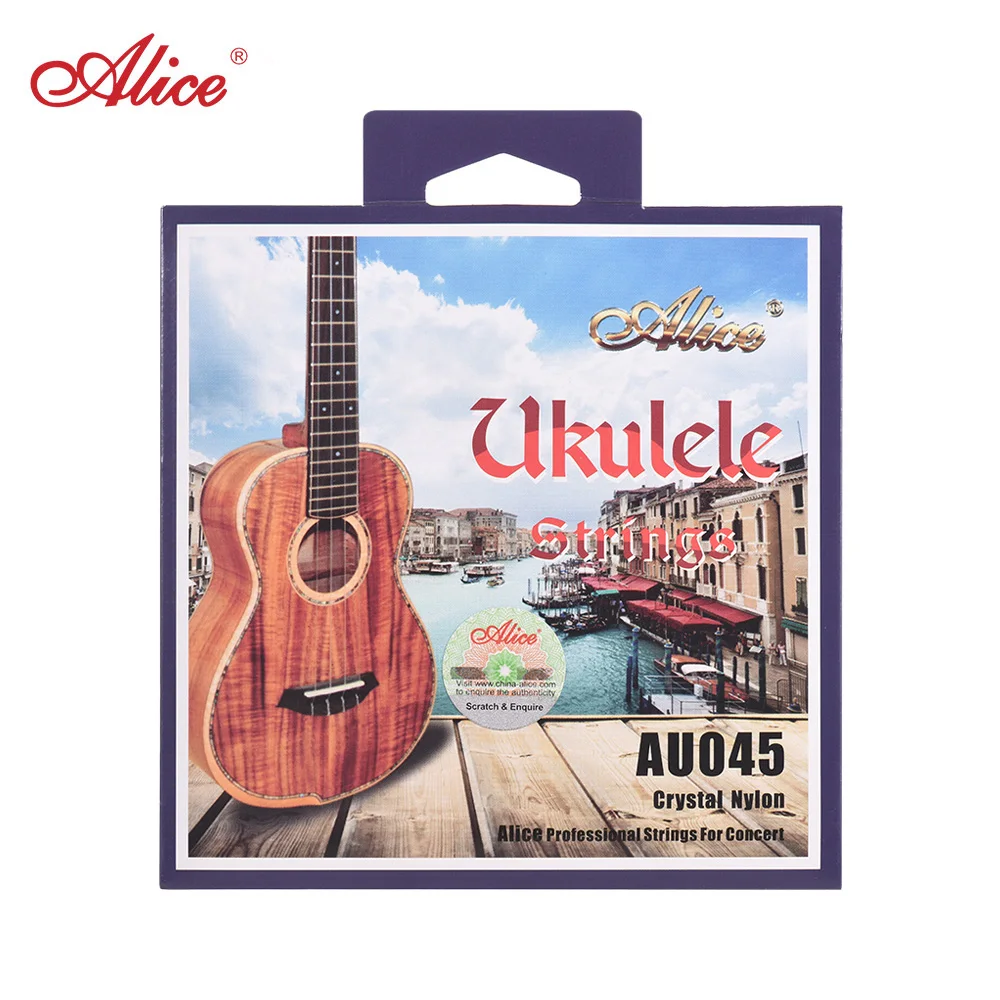 

Alice AU045 Series Ukulele Ukelele Uke Nylon Strings Set(A-E-C-G) for Baritone Ukulele AU045-B