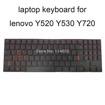 

UK key cap laptop backlit keyboards for lenovo Y520-15 Y720 Y530 Y520-15IKBN IKBA Type 80WK black keyboard red keys LCM16F8