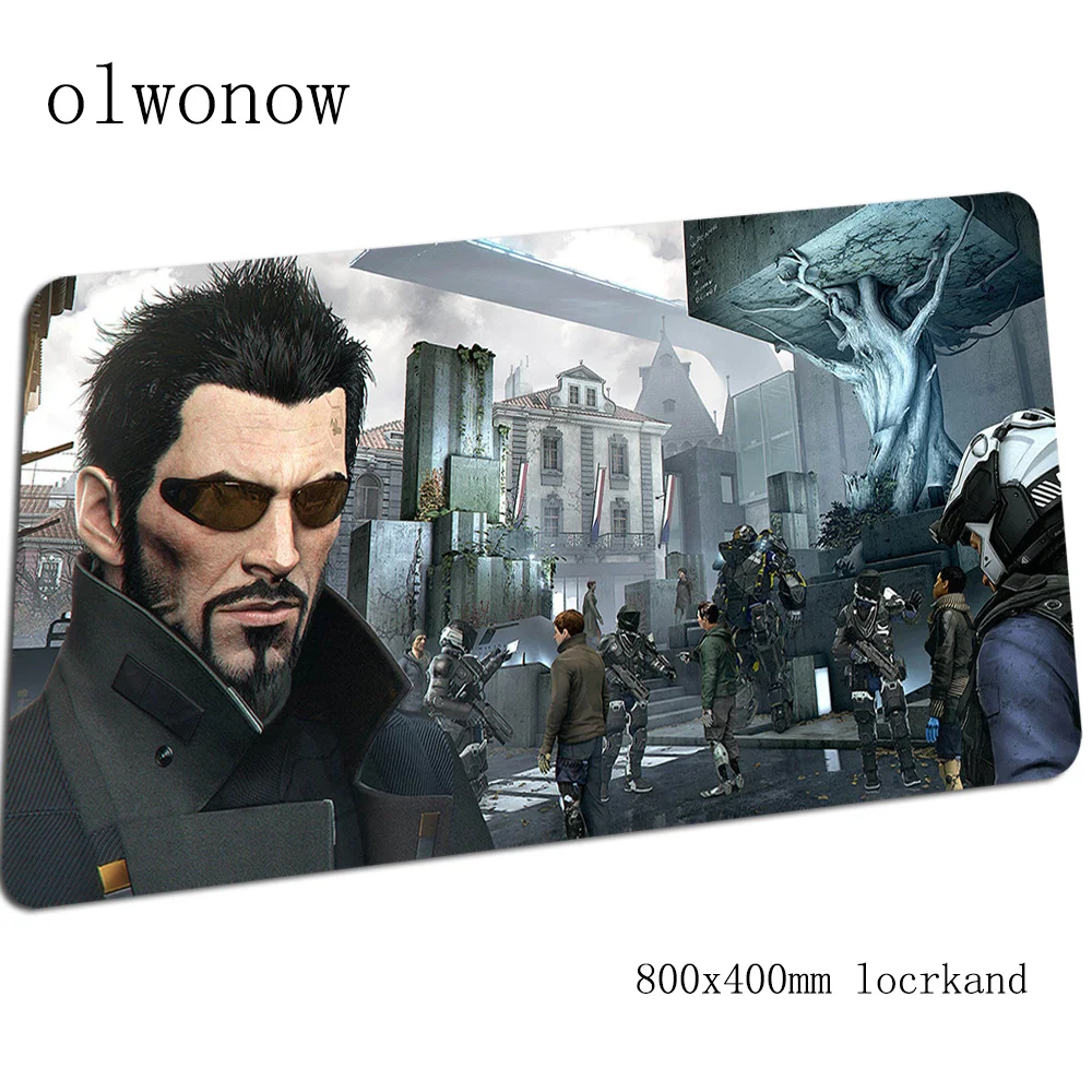 Deus Ex коврик для мыши Лидер продаж 80x40 см игровой коврик для мыши Коврик для нетбука Профессиональные симпатичный padmouse игры pc gamer коврики геймпад - Цвет: Size 800x400x2mm
