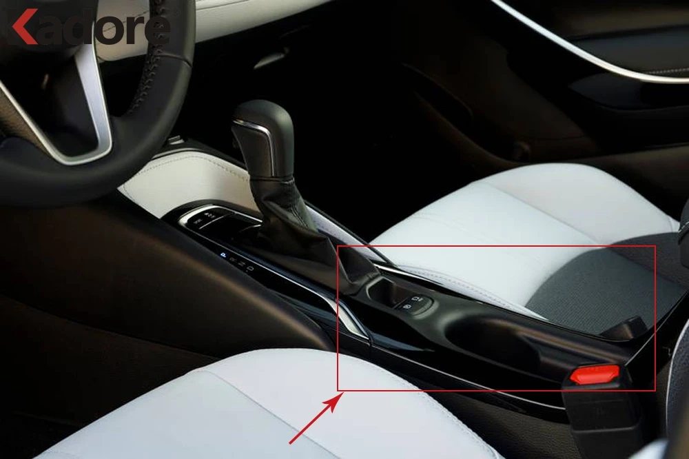 Для Toyota Corolla 2019 хэтчбек ABS Матовый держатель чашки модификационная рамка центр