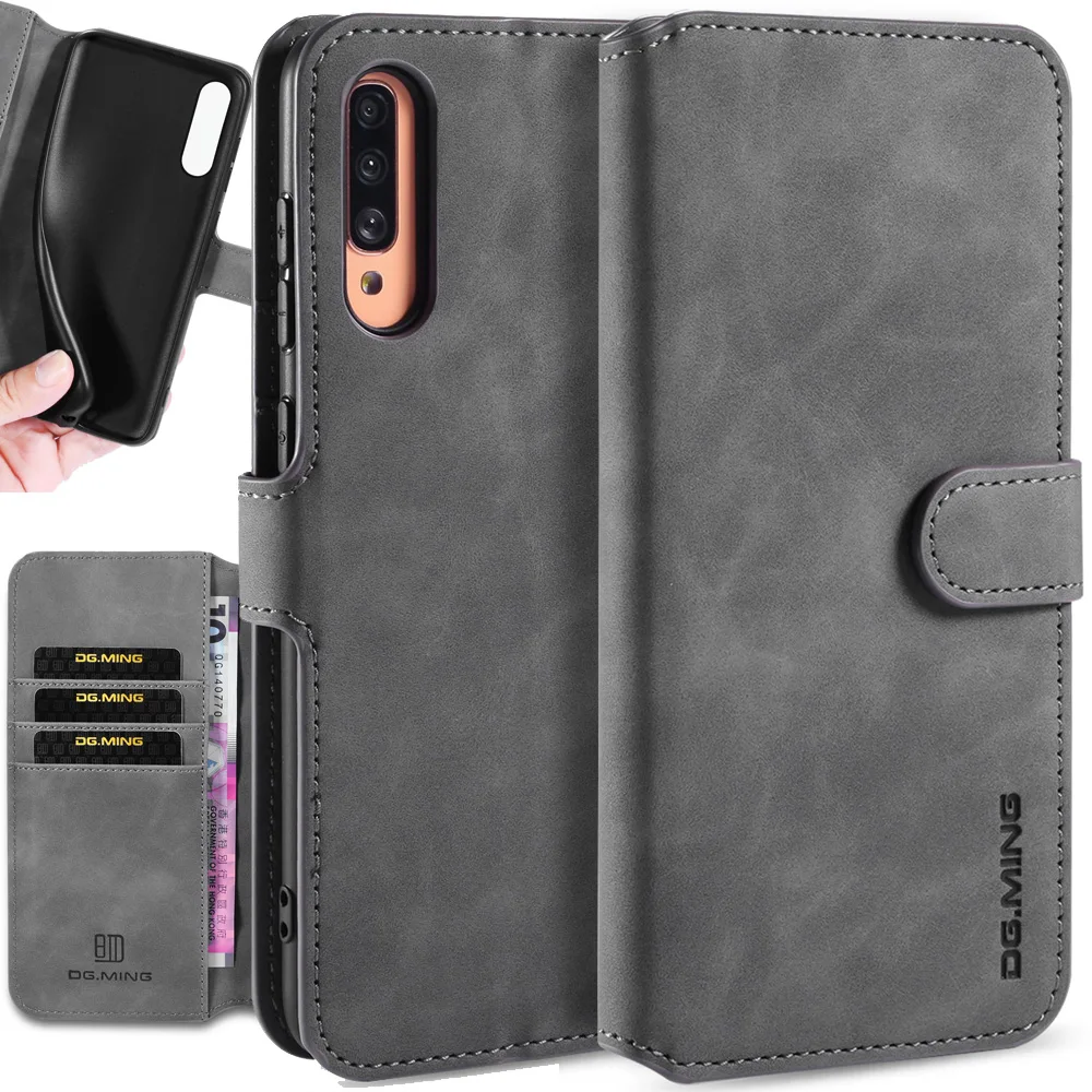 Чехол книжка из матовой кожи для samsung Galaxy A50 A70 A30S A50S A70S в стиле ретро|Бамперы| |