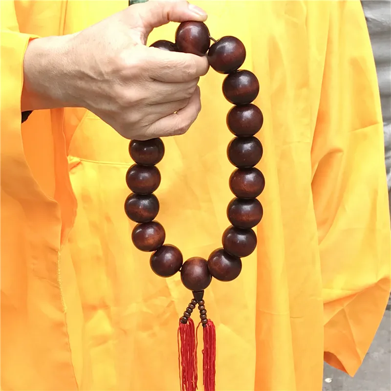 Big Prayer Beads Necklace to match Shaolin Kung fu Uniform Monk Meditation Suit Tai chi Martial arts Clothes | Спорт и развлечения