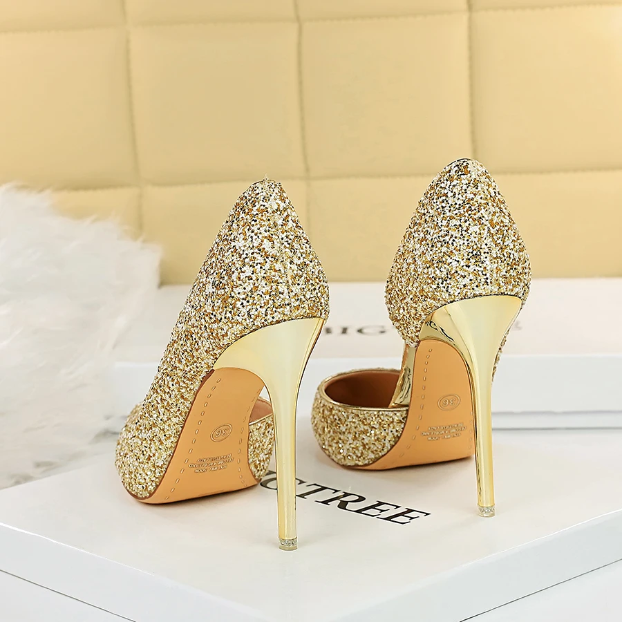 Runway style Glitter Rhinestones Women Pumps Crystal bowknot Satin Summer  Lady Shoes Genuine leather High heels Party Prom Shoes