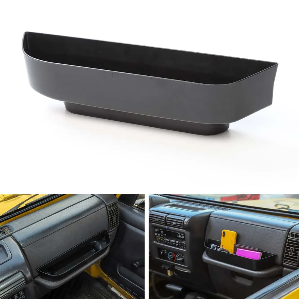 

Car Passenger Seat Dashboard Handle Grab Storage Box Container Holder For Jeep Wrangler TJ 1997-2006