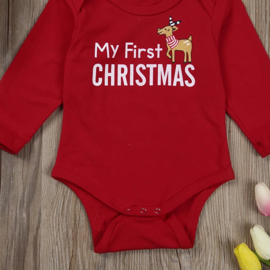 Боди для малышей с надписью «MY First Christmas»; боди с длинными рукавами для маленьких мальчиков и девочек; комбинезон; комплекты одежды; Размеры 0-24M