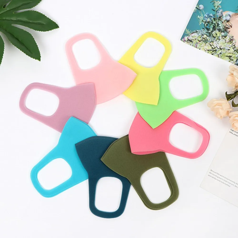 3pcs Sponge Unisex Smoke Mask Reusable Adult Women Men Mouth Face Mask Male Female Allergy Pollution proof Filter Mask Travel 3