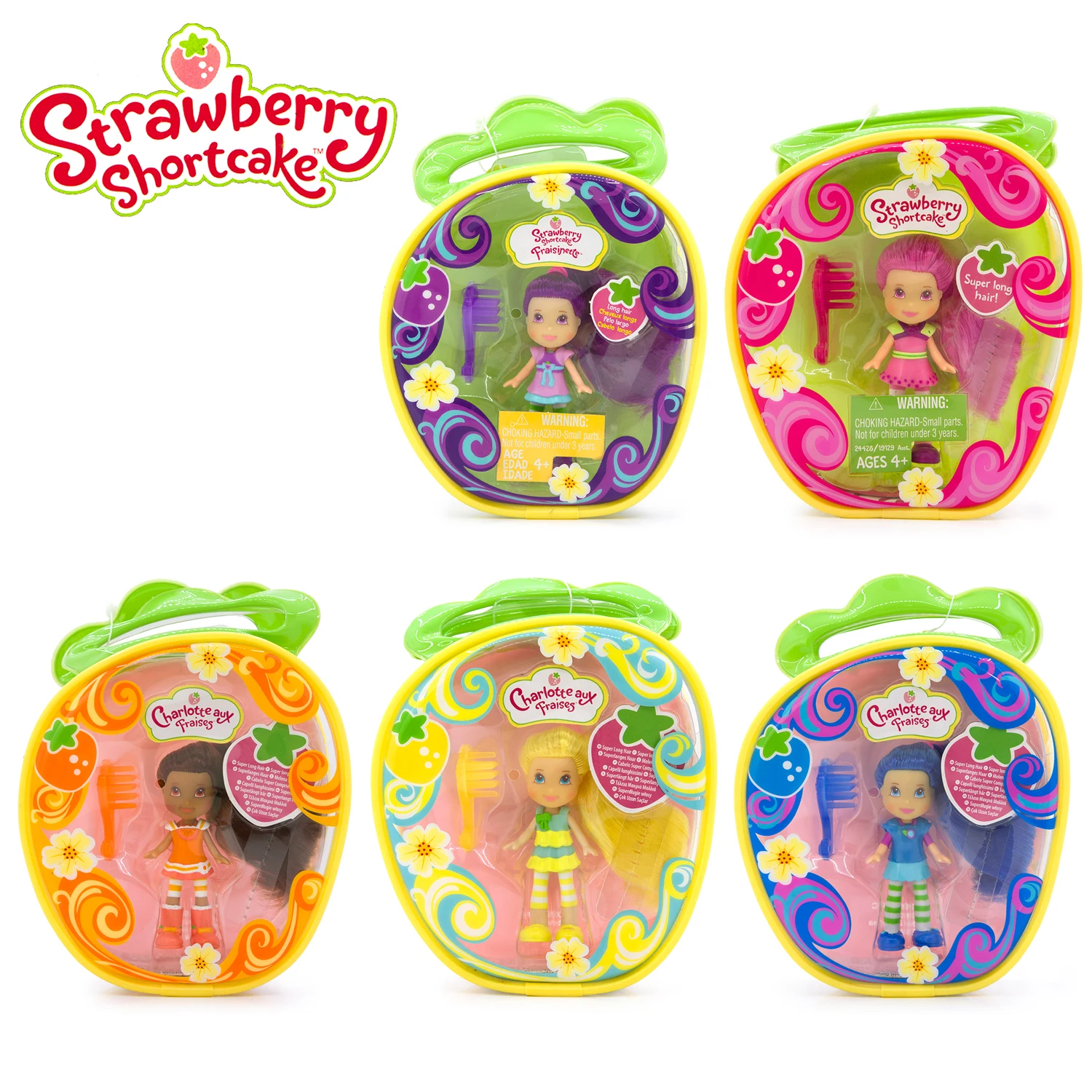

Hasbro Strawberry Shortcake long hair Action figure mini strawberry dolls girl play house toys birthday gifts for children