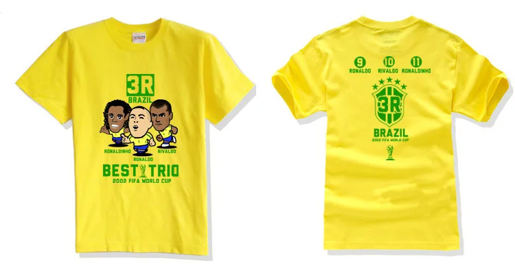 New Brasil Ronaldo 3r Ronaldinho Rivaldo Fashion T Shirt Cotton Short Sleeve T Shirt For Brazil Fans Gift Aliexpress Men S Clothing