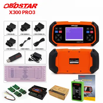 

OBDSTAR X300 PRO3 Key Master Standard Configuration Immobiliser Odometer Adjustment EEPROM