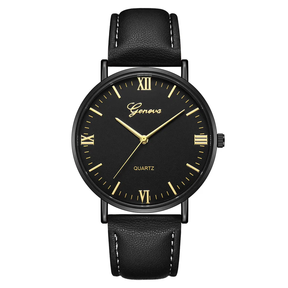 Geneva мужские роскошные Брендовые Часы из нержавеющей стали аналоговые Кварцевые женские наручные часы женские часы montre homme QG - Цвет: I