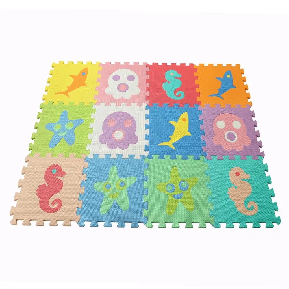 Meitoku EVA новый игровой коврик из пенопласта для подводных животных 12 шт. в