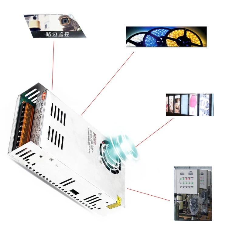 

Universal 12V 42A Regulated Switching Power Supply Converter for LED Strip