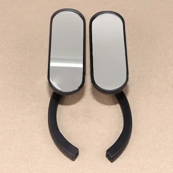 

Parts Mirror Accessories Motorcycle Black Mini Oval With Threaded Bolts For Harley Sportster Dyna Glide Replacement