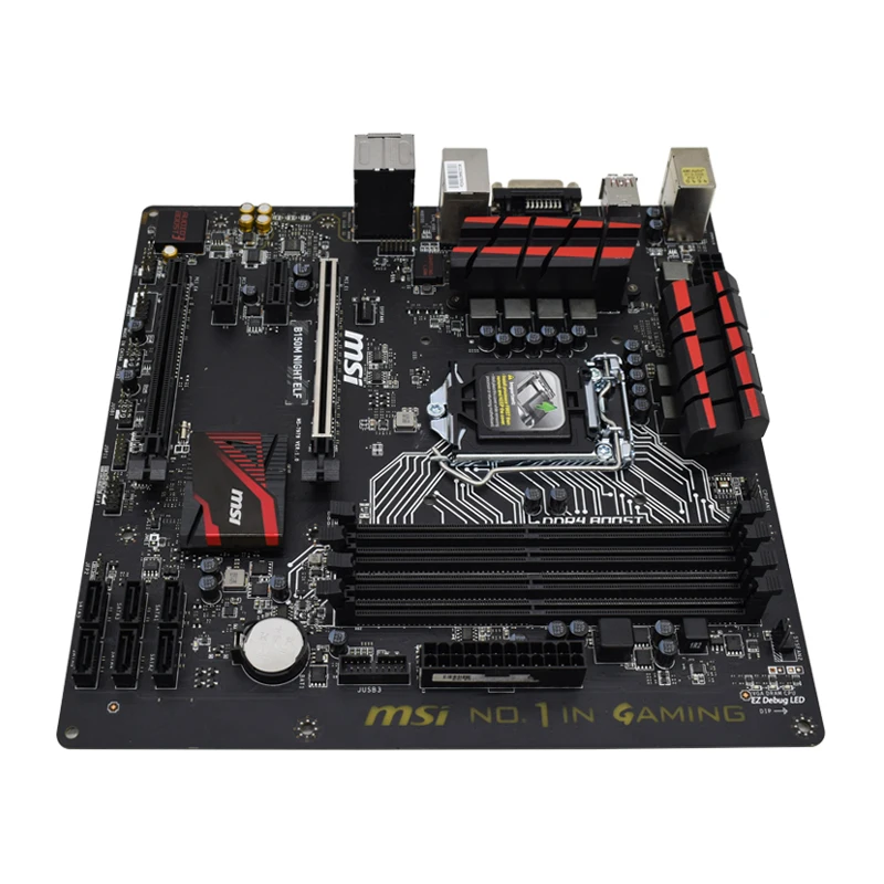 Материнская плата MSI B150M NIGHT ELF LGA1151 pin B150 материнская SATA III DDR4 оригинальный комплект
