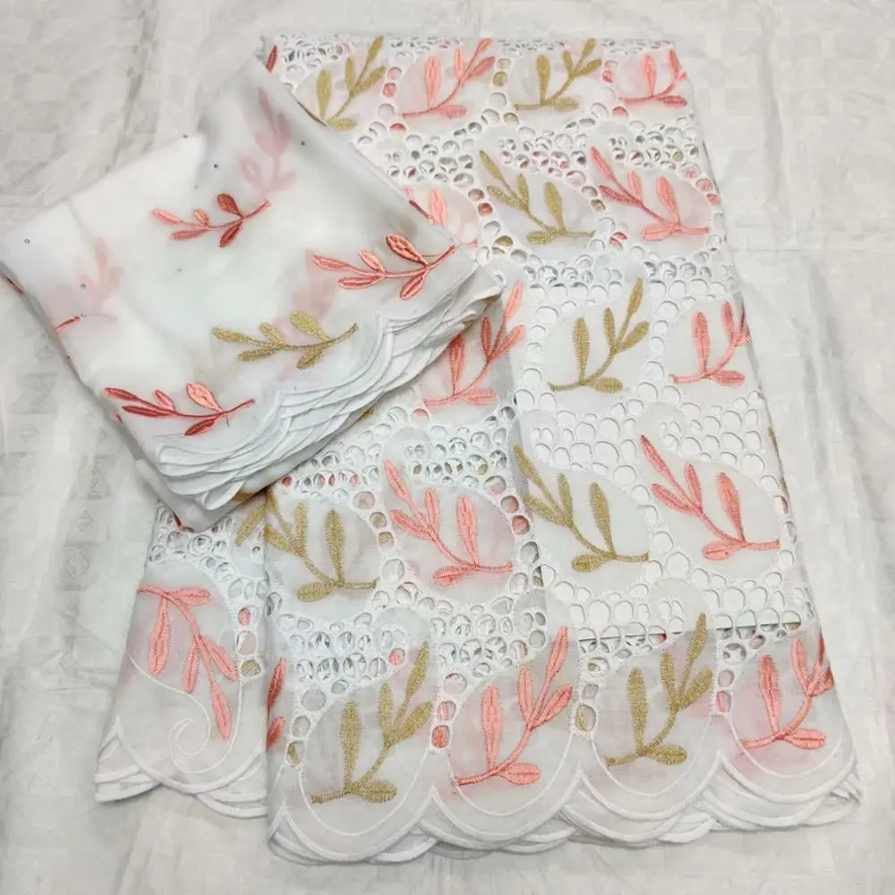 Африканская сухая кружевная ткань, высокое качество, хлопок, кружево, горячая Распродажа, швейцарская вуаль, кружевная ткань из Дубая, африканская ткань, 7 ярдов