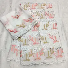 Африканская сухая кружевная ткань, высокое качество, хлопок, кружево, горячая Распродажа, швейцарская вуаль, кружевная ткань из Дубая, африканская ткань, 7 ярдов