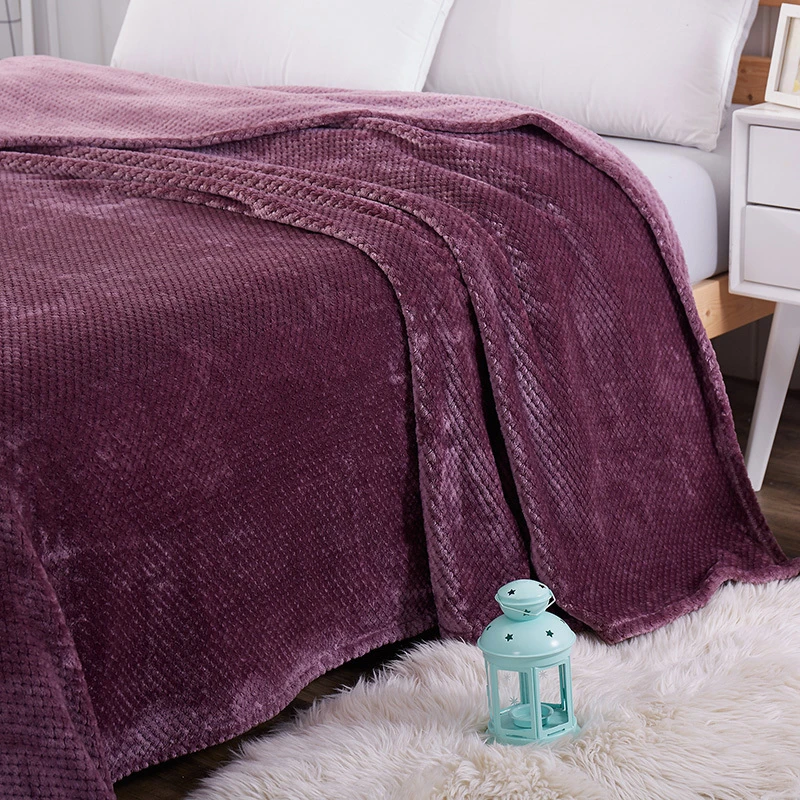 

Solid Colors Fleece Thicken Blanket Bedspread Bed Sofa Bedding-sheet Soft Fuzzy Home Textile Cozy Warming Blanket for Sofa Bed