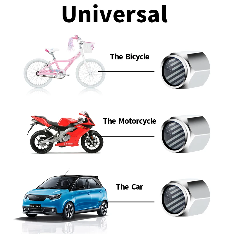 Универсальные колпачки для клапанов с американским флагом для Chrysler 300 Dodge caliber Jeep Cherokee Fiat Ford Toyota Buick колпак для руля колеса