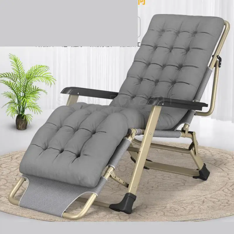 

erAutumn and winter recliner folding lunch break siesta bed home lazy backrest portable multi-function beach chair