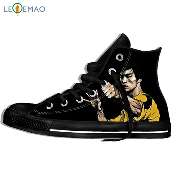 

Creative Design Custom Sneakers Hot Printing Bruce Lee Unisex Lightweight Trends Comfortable Ultra High Top Light Sports Shoes