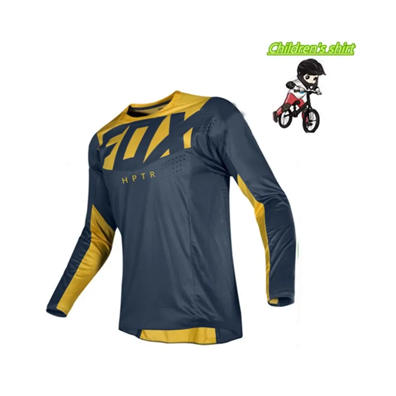 Los niños fuera de la carretera ATV гоночный camiseta соевый лиса bicicleta Джерси para descensos MTB DH MX Ropa