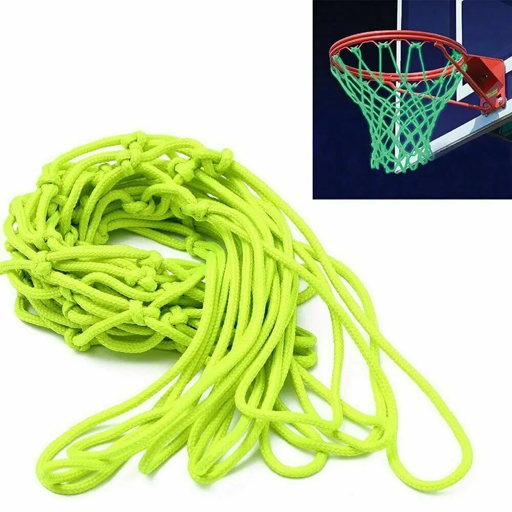 Nylon Basketball Net Child Luminous Mesh Replacement 17x20cm Indoor Outdoor 