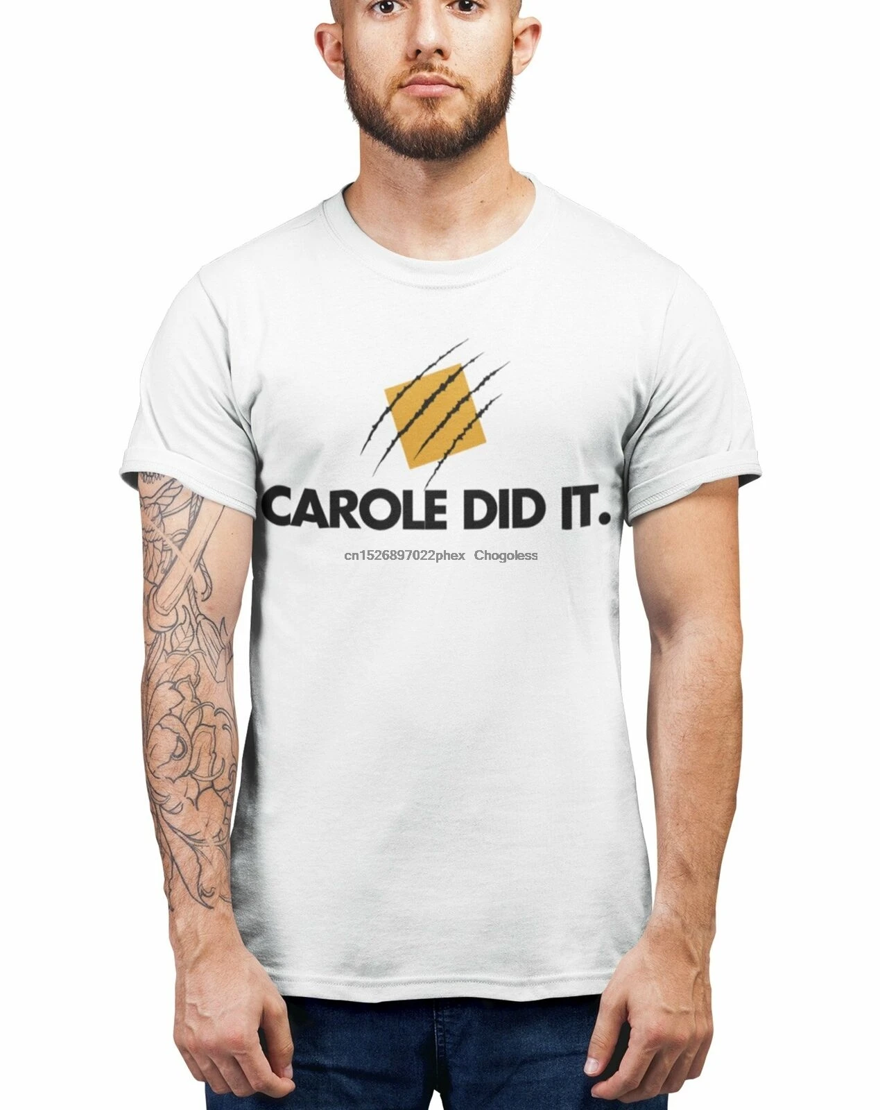 Футболка Carole Did It король тигра экзотическая Мужская и женская смешная футболка с