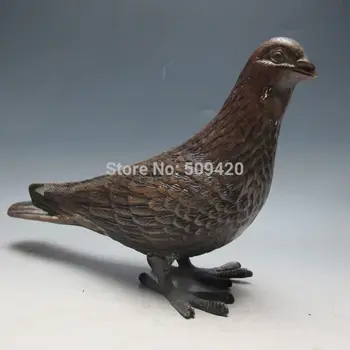 

Chinese Bronze Hand-carved Statue --- Pigeon