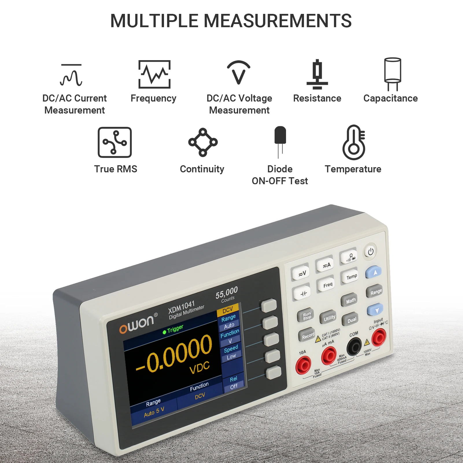 55000 Counts Digital Multimeter High Accuracy Universal Meter with 3.5inch TFT LCD Screen Backlight Multifunctional Ammeter | Инструменты