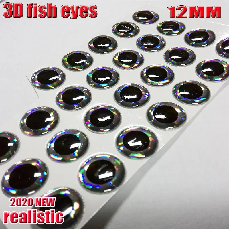 Elllv 12 Sheets/2196pcs Assorted Holographic Epoxy 3D Fish Eyes 3mm~6mm DIY  Material for Fishing Lure Jigs Streamer Fly - AliExpress