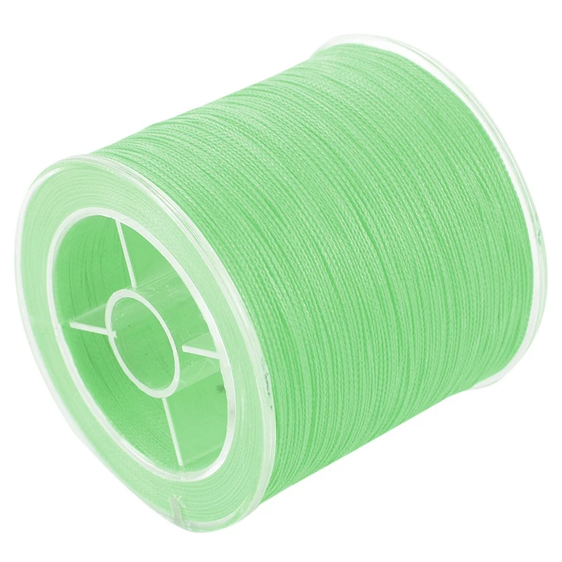 

500M 50LB Colorful 4 Strands Multifilament PE Braid Fishing Line (Light Green)