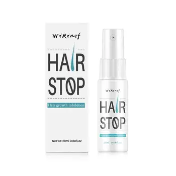 

20 Ml 100% Natural Permanent Hair Removal Spray Hair Growth Inhibitor Powerful Depilatory Solution Pubic Lips Hair Remover TSLM1