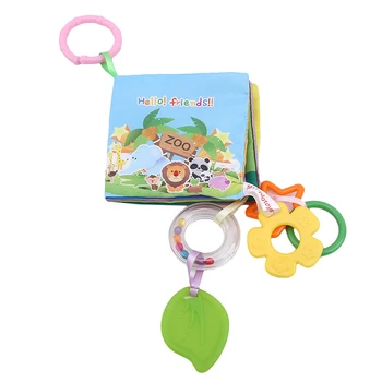 

Comfortable Soft Cloth Baby Funny Books Infant Educational Stroller Rattle Toys For Newborn Baby Early Educational Toys