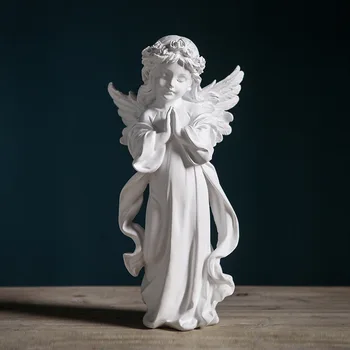 

Creative girl angel sculpture ornament Resin crafts home decoration accessories modern resin cabochon fairy garden home decor