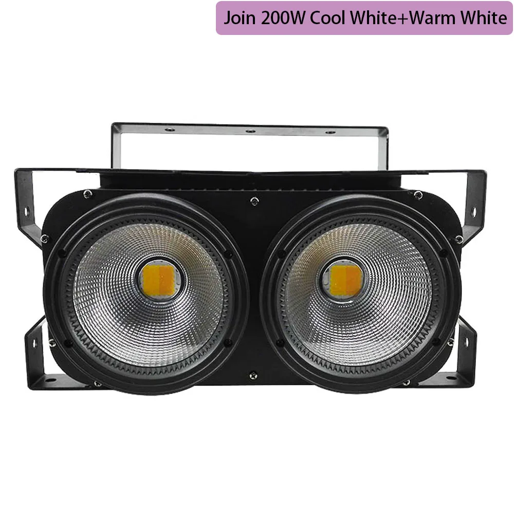 1 шт. 200 Вт COB Stgae светильник 4x100 Вт Led Blinder 100 Вт RGBWA UV 6в1/5в1/4в1/Холодный теплый белый DJ Par Точечный светильник для баров и театров - Цвет: Join 200W Cool Warm