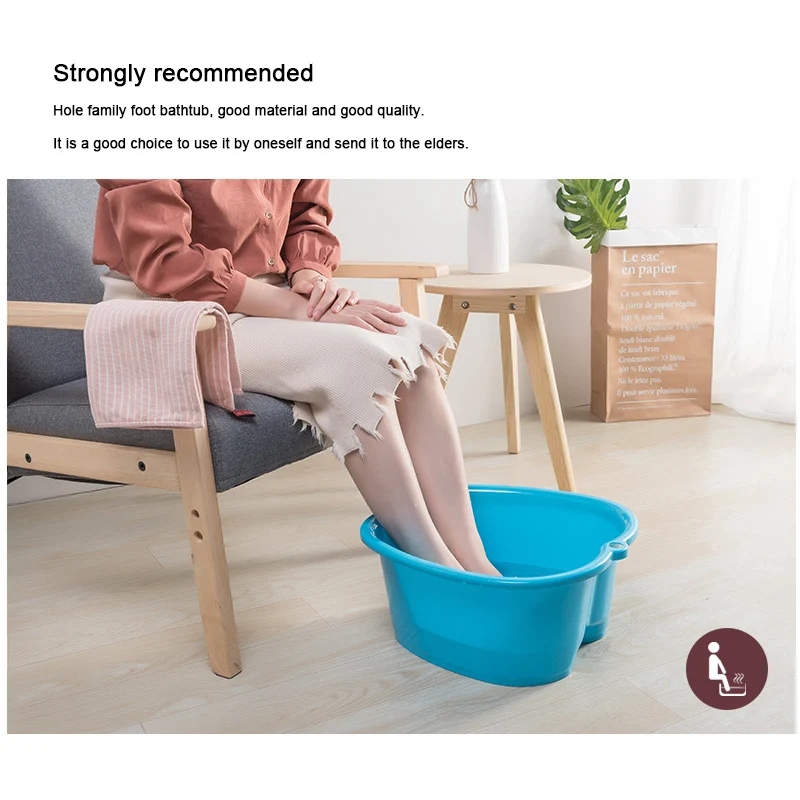

Foot Care Bath SPA Plastic Tub Foot Soak Basin Pedicure Detox Massage Feet DC156