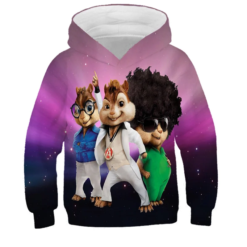 Kids Alvin And The Chipmunks Hoodie Clothes Boys Girls