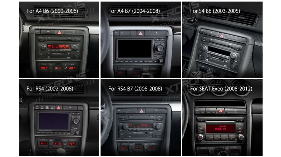 XTRONS " Android 9,0 автомобиль радио плеер gps USB OBD без DVD для Audi A4 S4 B6 B7/RS4 2002 2003 2004 2005 2006 2007 2008/SEAT Exeo