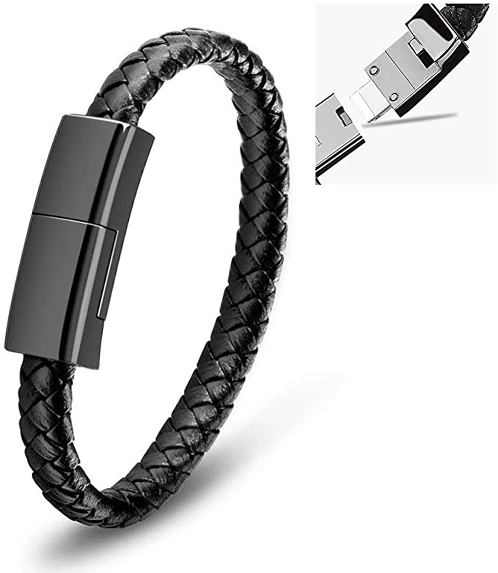 22.5CM Bracelet USB Charging Cable Data Charging Cord for iPhone Plus X XR Xs Max for samsung HUAWEI xiaomi USB C Micro cable iphone to hdmi