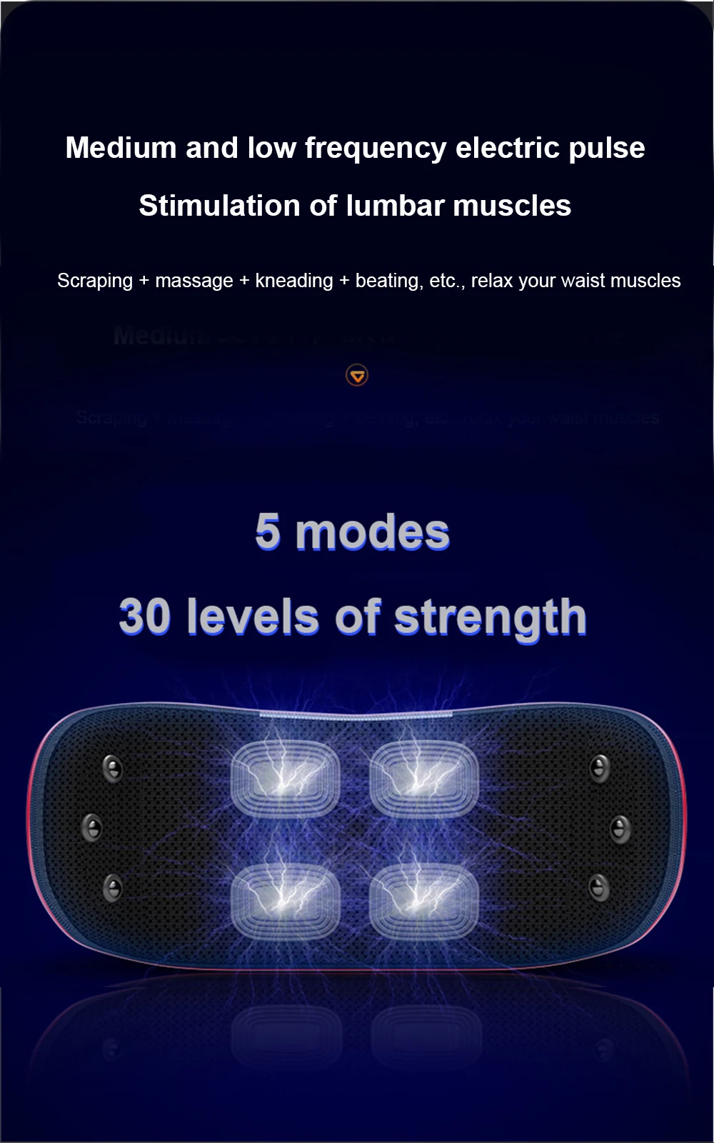Waist Back Massager Back Pain Reliever 11 8