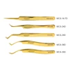 Stainless steel Eyelash Tweezers High Precision Anti-static Tweezer 3D Volumn Lashes Extension Supplies Excellent Closure 6