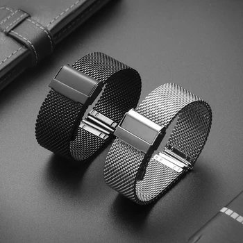 

Milanese Loop Band Replacement Watch Strap Band Magnetic Stainless Steel Universal Milanese Watchband 12 14 16 18 20mm 22mm 24mm