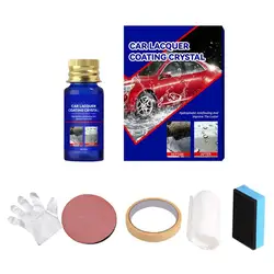 Ensemble de revêtement hydrophobe pour voiture, 30ml, Nano céramique, cristal, liquide, peinture, soin anti rayures, liquide cristal plaqué 