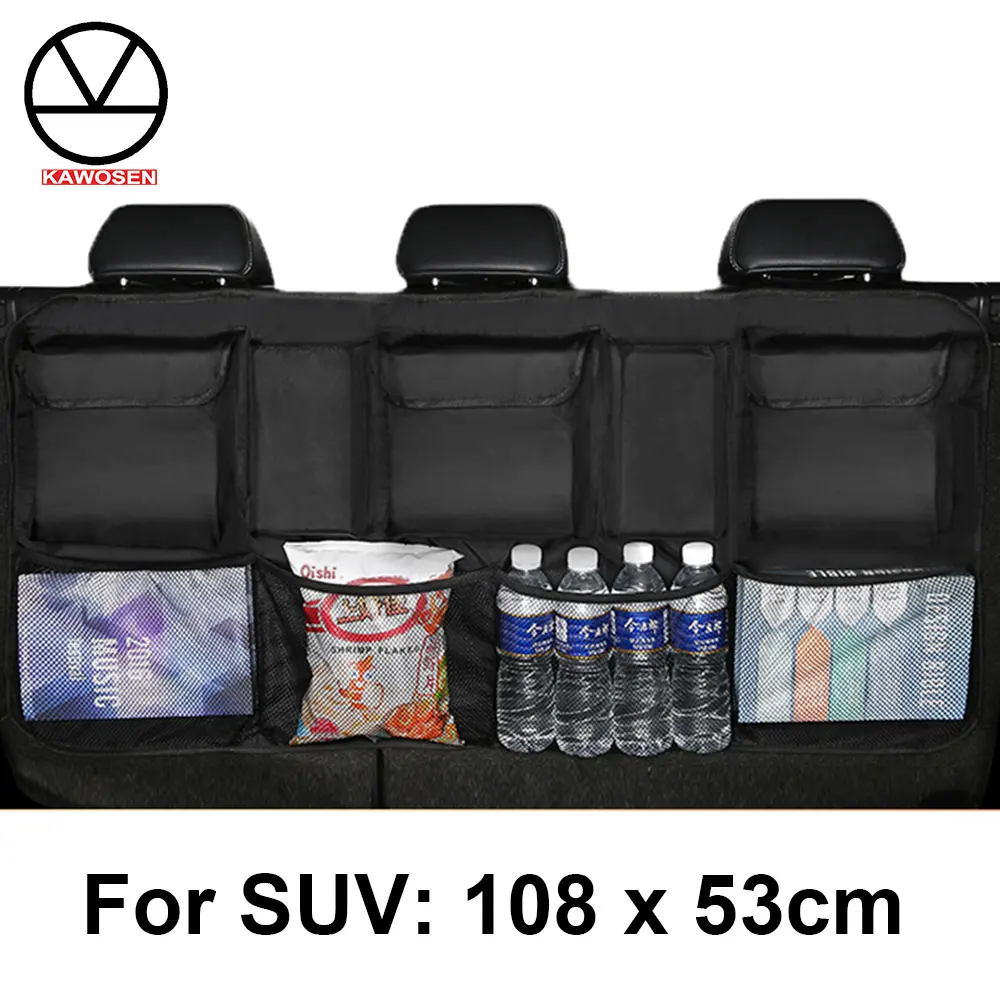  KAWOSEN Big Size Car Trunk Bag for SUV MPV Universal Back Seat Organizer Car Seat Organizer Accesso