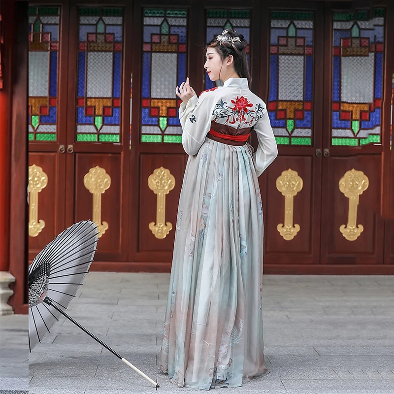 Новинка платье Hanfu Женский костюм феи для косплея сцены одежда театрального